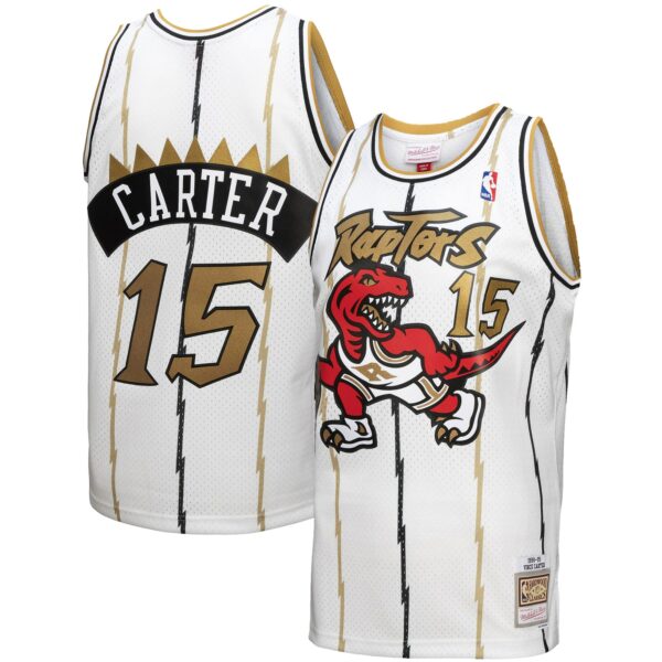Vince Carter Toronto Raptors Mitchell & Ness 1998-99 Hardwood Classics Reload 3.0 Swingman Jersey - White