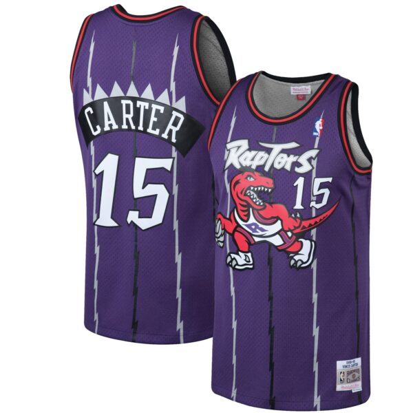Vince Carter Toronto Raptors Mitchell & Ness 1998/99 Hardwood Classics Swingman Jersey - Purple - Image 2