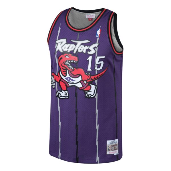 Vince Carter Toronto Raptors Mitchell & Ness 1998/99 Hardwood Classics Swingman Jersey - Purple - Image 3