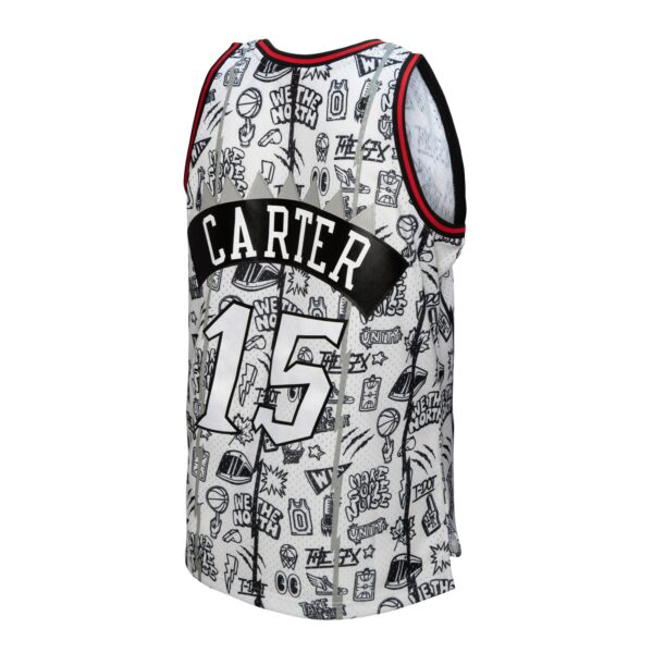 Vince Carter Toronto Raptors Mitchell & Ness 1998/99 Swingman Jersey - White - Image 4