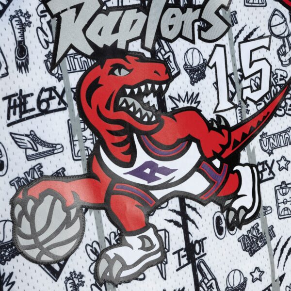 Vince Carter Toronto Raptors Mitchell & Ness 1998/99 Swingman Jersey - White - Image 5