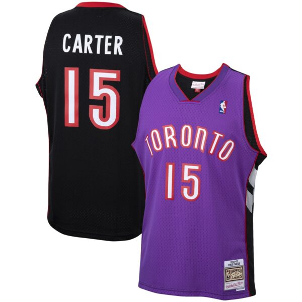 Vince Carter Toronto Raptors Mitchell & Ness 1999/00 Hardwood Classics Swingman Jersey - Purple - Image 2