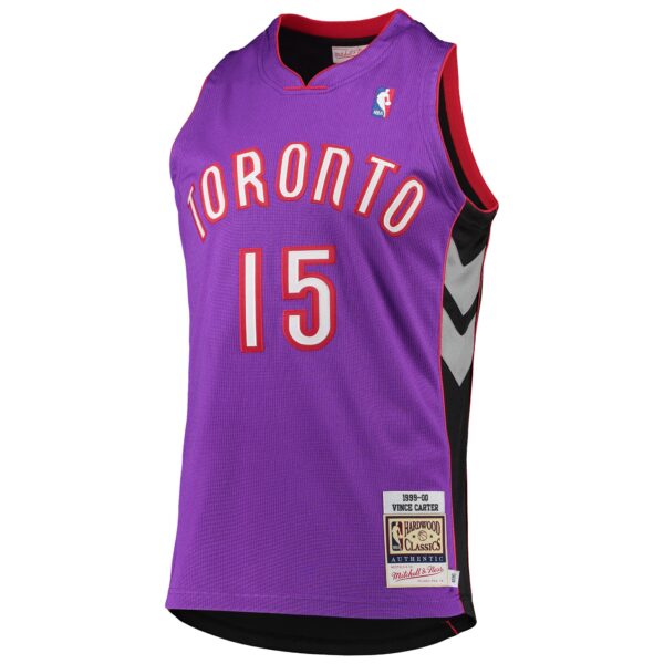 Vince Carter Toronto Raptors Mitchell & Ness 1999/2000 Hardwood Classics Authentic Jersey - Purple - Image 3