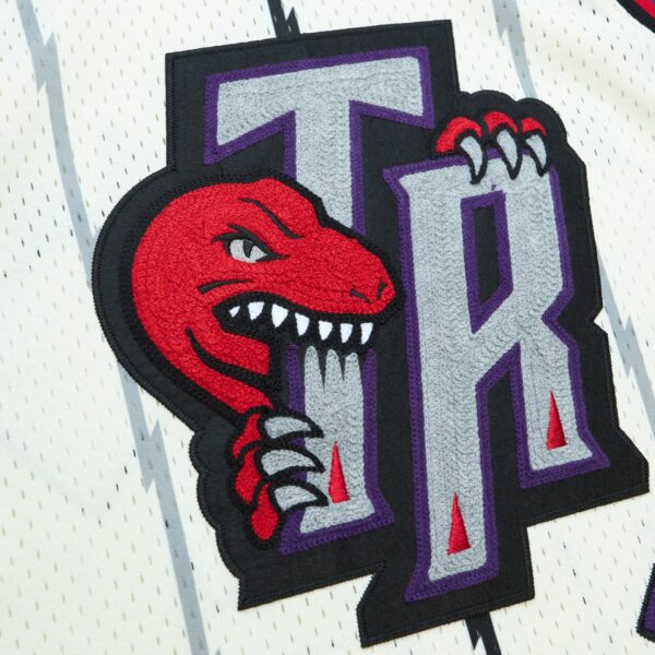 Vince Carter Toronto Raptors Mitchell & Ness Chainstitch Swingman Jersey - Cream - Image 5