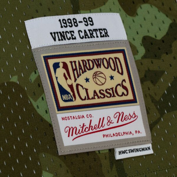 Vince Carter Toronto Raptors Mitchell & Ness Hardwood Classics 1998/99 Ghost Green Swingman Jersey - Camo - Image 5