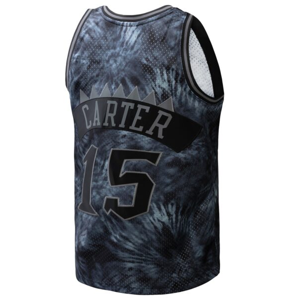 Vince Carter Toronto Raptors Mitchell & Ness Hardwood Classics 1998/99 Tie-Dye Swingman Jersey - Black - Image 4