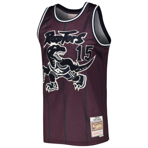 Vince Carter Toronto Raptors Mitchell & Ness Hardwood Classics Off-Court Swingman Jersey - Purple - Image 3