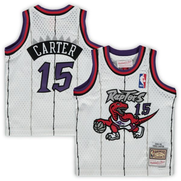 Vince Carter Toronto Raptors Mitchell & Ness Infant 1998/99 Hardwood Classics Player Jersey - White - Image 2