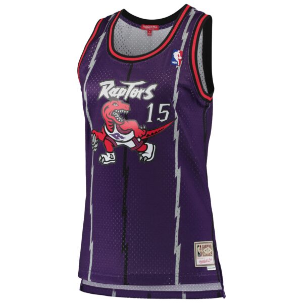 Vince Carter Toronto Raptors Mitchell & Ness Women's 1998/99 Hardwood Classics Swingman Jersey - Purple - Image 3
