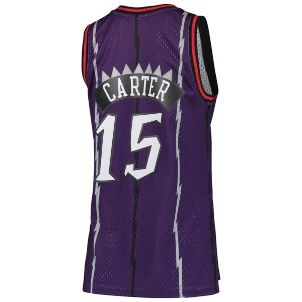 Vince Carter Toronto Raptors Mitchell & Ness Women's 1998/99 Hardwood Classics Swingman Jersey - Purple - Image 4