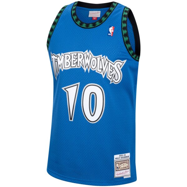 Wally Szczerbiak Minnesota Timberwolves Mitchell & Ness 2001/02 Hardwood Classics Swingman Jersey - Blue - Image 3