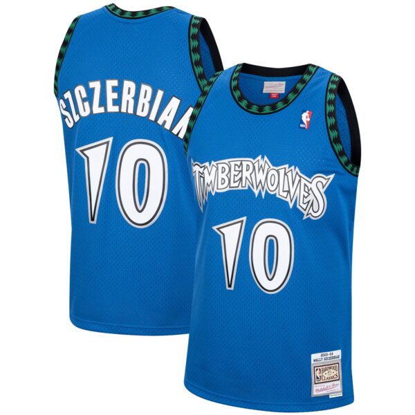 Wally Szczerbiak Minnesota Timberwolves Mitchell & Ness 2001/02 Hardwood Classics Swingman Jersey - Blue - Image 2
