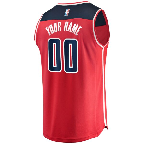 Washington Wizards Fanatics Fast Break Custom Replica Jersey Red - Icon Edition - Image 4