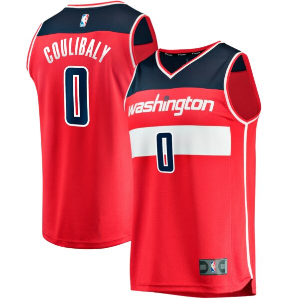 Washington Wizards Fanatics  Fast Break Replica Jersey - Icon Edition - Red - Image 2