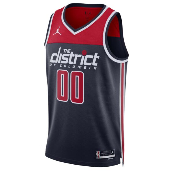 Washington Wizards Jordan Brand Unisex 2022/23 Swingman Custom Jersey - Statement Edition - Navy - Image 3