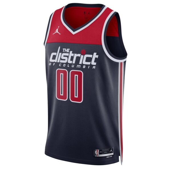 Washington Wizards Jordan Brand Unisex 2022/23 Swingman Custom Jersey - Statement Edition - Navy - Image 3