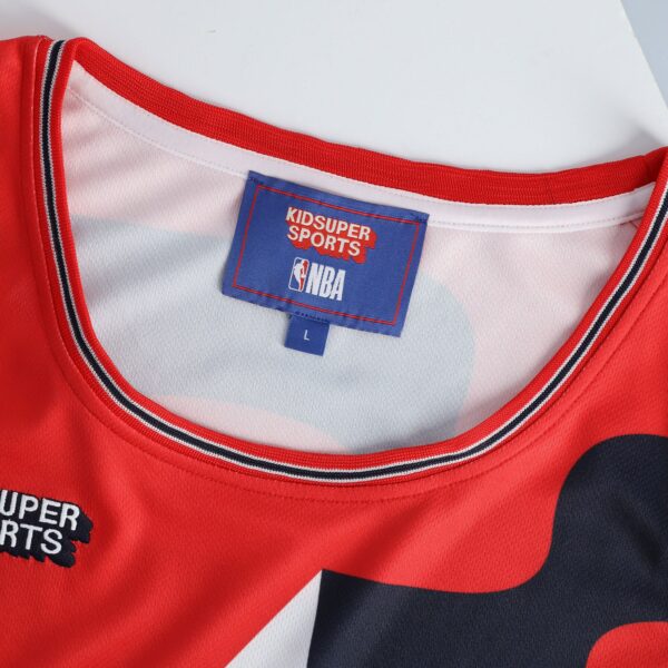 Washington Wizards NBA & KidSuper Studios by Fanatics Unisex Hometown Jersey - Red - Image 6