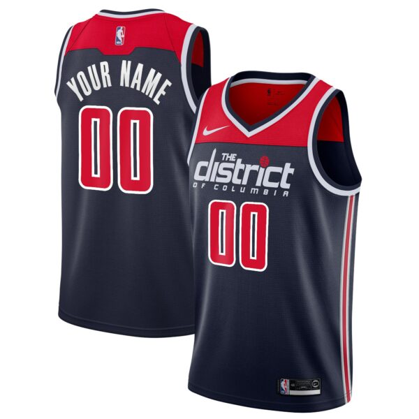 Washington Wizards Nike 2019/20 Custom Swingman Jersey Navy - Statement Edition - Image 2