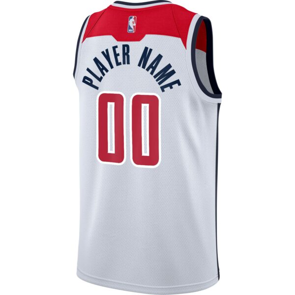 Washington Wizards Nike 2020/21 Swingman Custom Jersey - Association Edition - White - Image 4