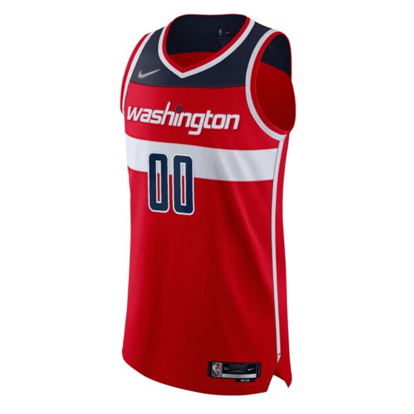 Washington Wizards Nike 2021/22 Diamond Authentic Custom Jersey - Icon Edition - Red - Image 3