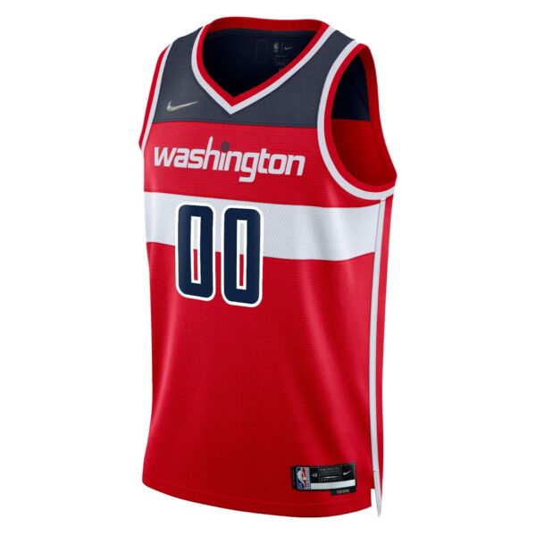 Washington Wizards Nike 2021/22 Diamond Swingman Custom Jersey - Icon Edition - Red - Image 3