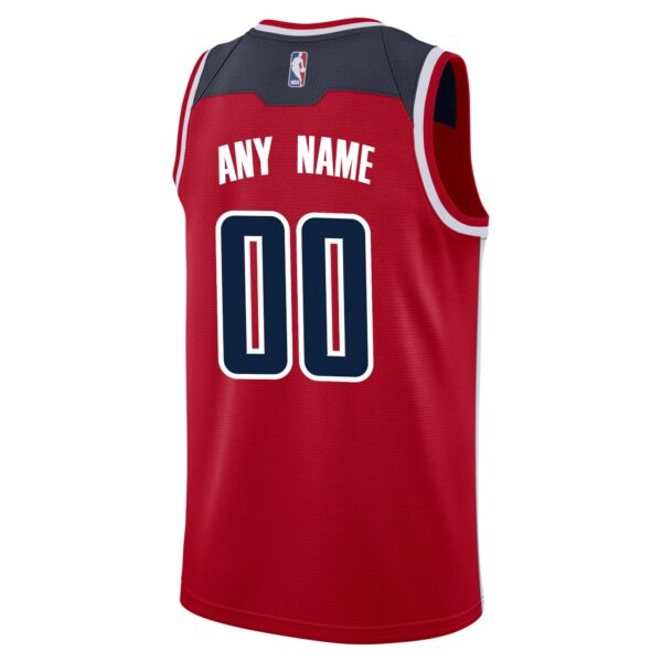 Washington Wizards Nike Swingman Custom Jersey Red - Icon Edition - Image 4