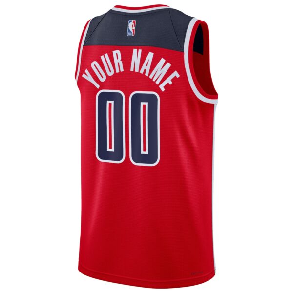Washington Wizards Nike Unisex Swingman Custom Jersey Red - Icon Edition - Image 4