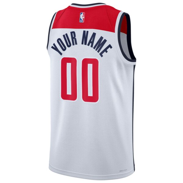 Washington Wizards Nike Unisex Swingman Custom Jersey White - Association Edition - Image 4