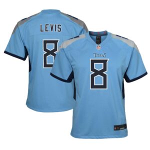 Will Levis Tennessee Titans Nike Youth Alternate Player Game Jersey - Light Blue