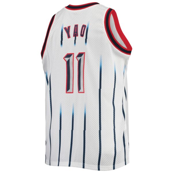 Yao Ming Houston Rockets Mitchell & Ness 2002/03 Big & Tall Hardwood Classics Swingman Jersey - White - Image 4