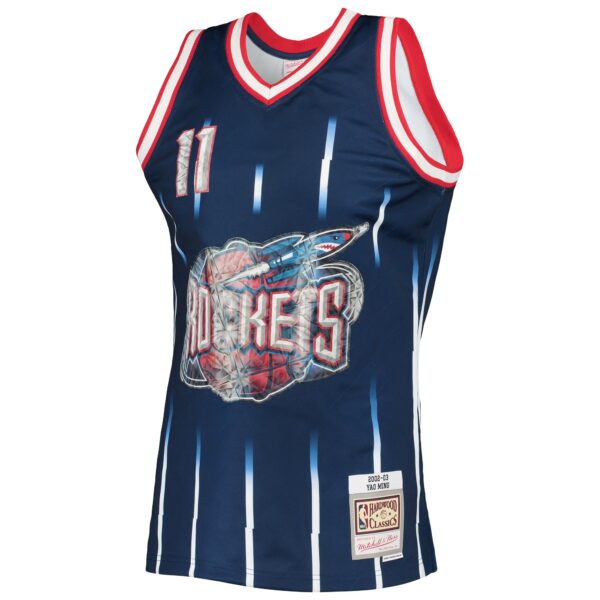 Yao Ming Houston Rockets Mitchell & Ness 2002/03 Hardwood Classics NBA 75th Anniversary Diamond Swingman Jersey - Navy - Image 3
