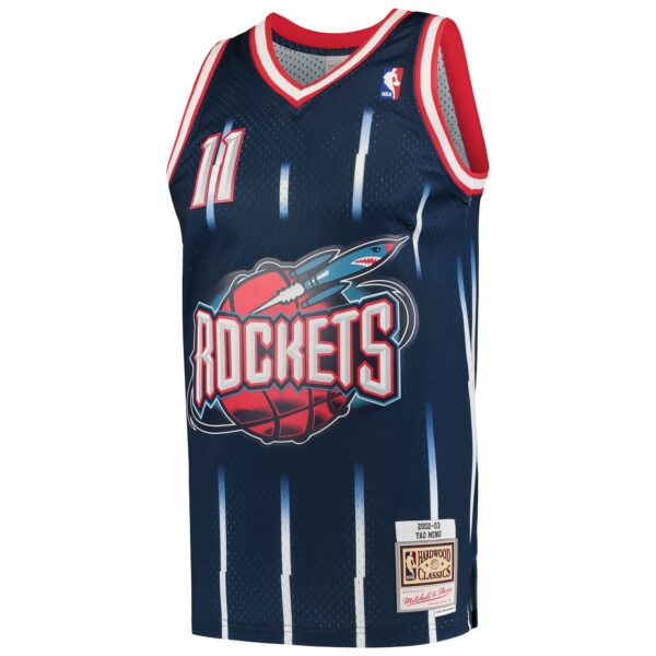 Yao Ming Houston Rockets Mitchell & Ness 2002/03 Hardwood Classics Swingman Jersey - Navy - Image 3