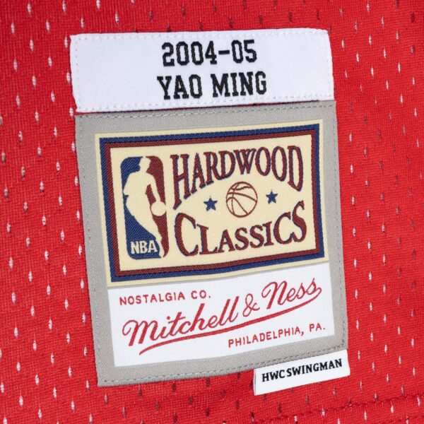 Yao Ming Houston Rockets Mitchell & Ness Hardwood Classics 2004/05 Split Swingman Jersey - Navy/Red - Image 5