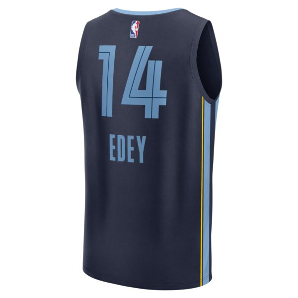 Zach Edey Memphis Grizzlies Fanatics 2024 NBA Draft Fast Break Player Jersey - Icon Edition - Navy - Image 4