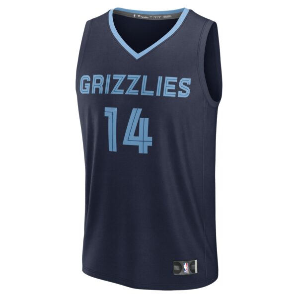 Zach Edey Memphis Grizzlies Fanatics Youth 2024 NBA Draft Fast Break Player Jersey - Icon Edition - Navy - Image 3