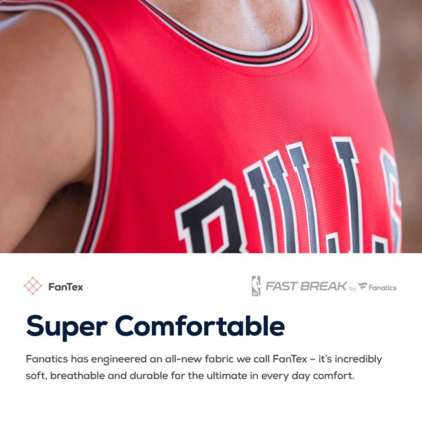 Zach LaVine Chicago Bulls Fanatics Fast Break Replica Jersey Red - Icon Edition - Image 7