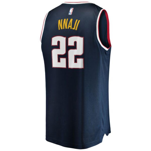 Zeke Nnaji Denver Nuggets Fanatics 2021/22 Fast Break Replica Jersey - Icon Edition - Navy - Image 4