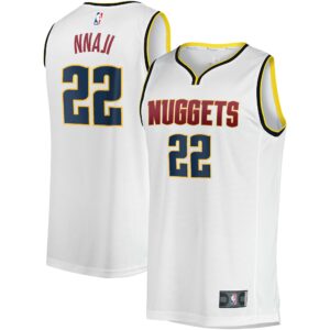 Zeke Nnaji Denver Nuggets Fanatics Youth Fast Break Player Jersey - Association Edition - White
