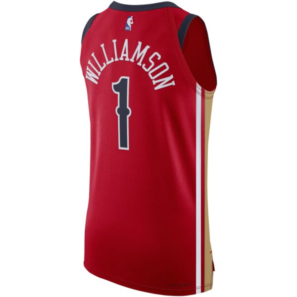 Zion Williamson New Orleans Pelicans Jordan Brand Authentic Jersey - Statement Edition - Red - Image 4