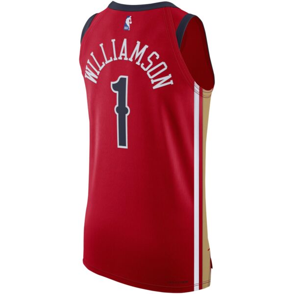 Zion Williamson New Orleans Pelicans Jordan Brand Authentic Jersey - Statement Edition - Red - Image 4