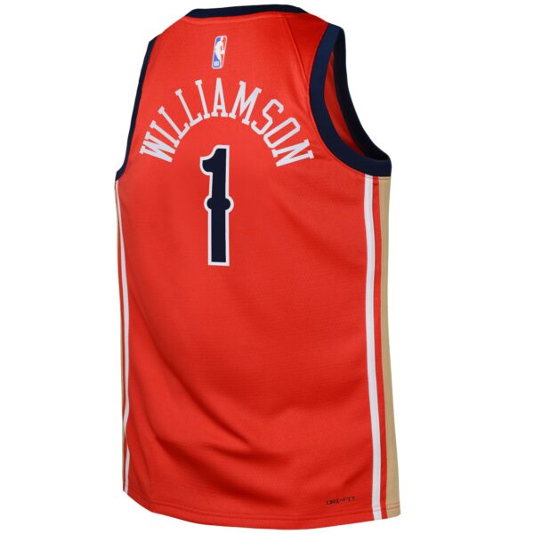 Zion Williamson New Orleans Pelicans Jordan Brand Swingman Jersey Statement - Red - Image 4