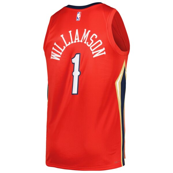 Zion Williamson New Orleans Pelicans Jordan Brand Swingman Player Jersey - Statement Edition - Red - Image 4