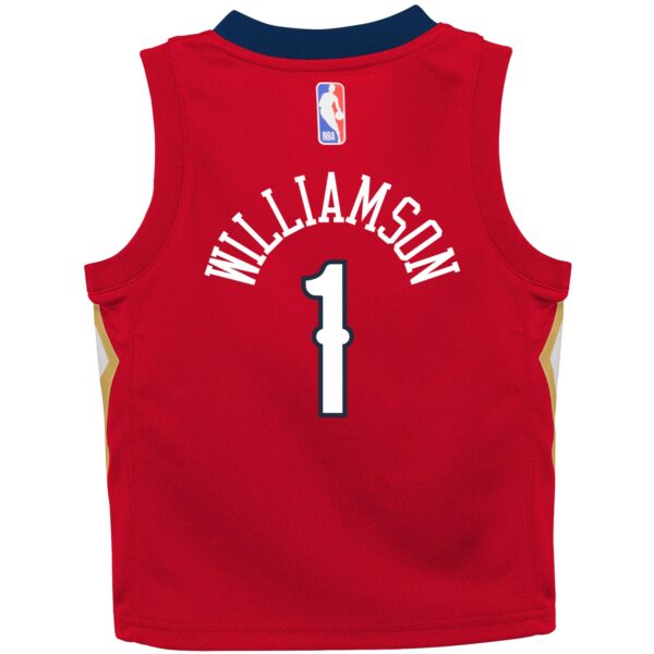 Zion Williamson New Orleans Pelicans Jordan Brand Toddler 2020/21 Jersey - Red - Statement Edition - Image 4