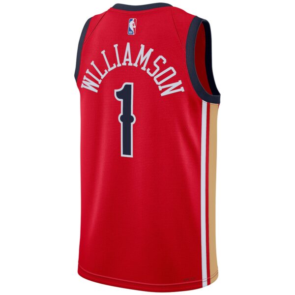 Zion Williamson New Orleans Pelicans Jordan Brand Unisex Swingman Jersey - Statement Edition - Red - Image 4
