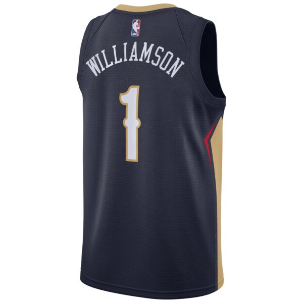 Zion Williamson New Orleans Pelicans Nike 2019 NBA Draft First Round Pick Swingman Jersey Navy - Icon Edition - Image 4