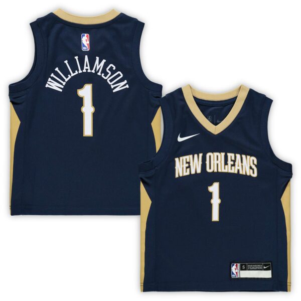 Zion Williamson New Orleans Pelicans Nike Preschool Replica Jersey - Icon Edition - Navy - Image 2