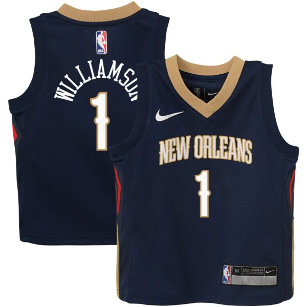 Zion Williamson New Orleans Pelicans Nike Preschool Swingman Player Jersey - Icon Edition - Navy - Image 2