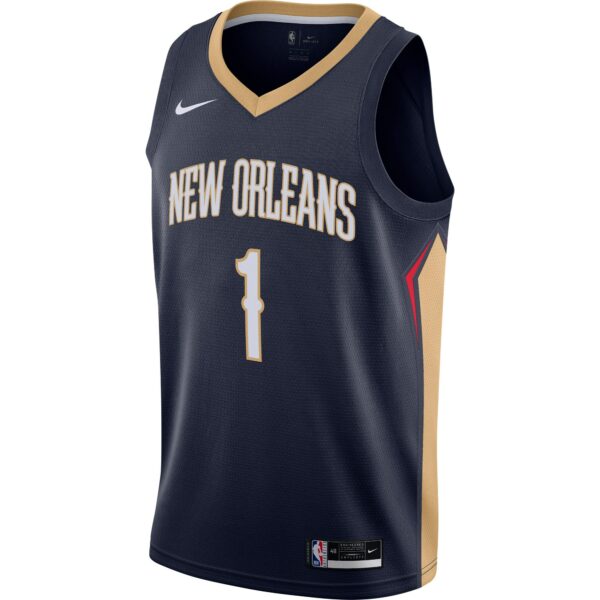 Zion Williamson New Orleans Pelicans Nike Swingman Jersey - Navy - Icon Edition - Image 3