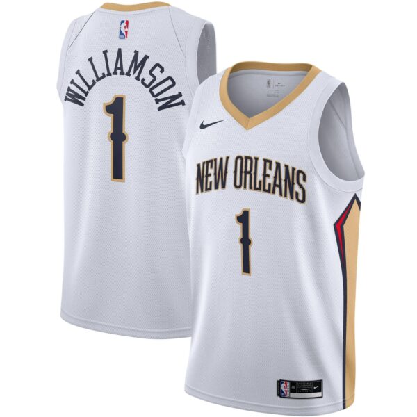 Zion Williamson New Orleans Pelicans Nike Swingman Jersey - White - Association Edition - Image 2