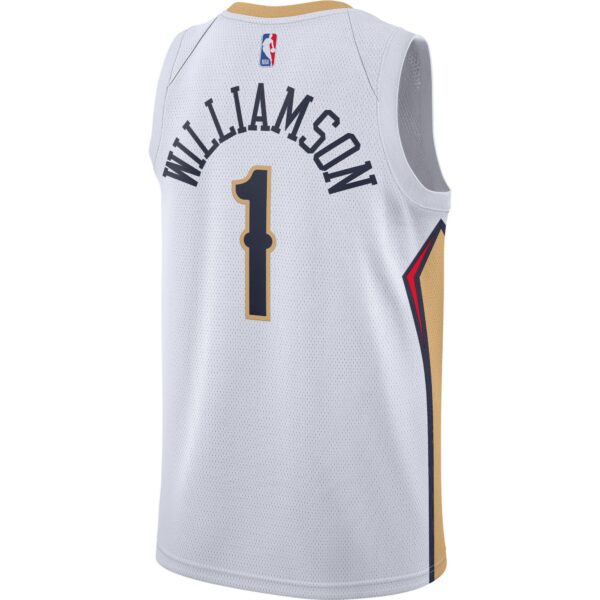 Zion Williamson New Orleans Pelicans Nike Swingman Jersey - White - Association Edition - Image 4
